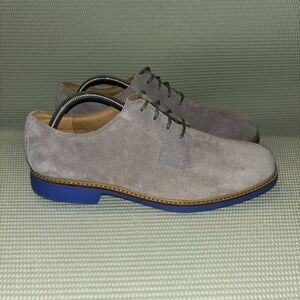 Cole Haan Great Jones Plain Toe Suede Oxford Shoes Men’s Size 9.5 C12163 Gray